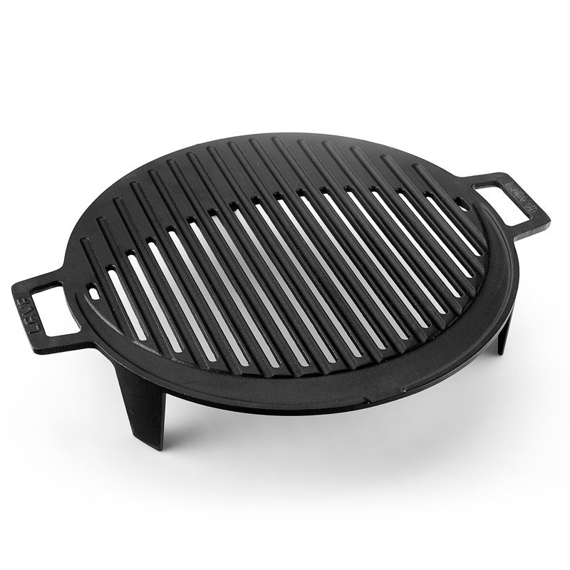 Barbecue d'extérieur en fonte émaillée Lava 14,5 pouces avec poignée autoportante Lava