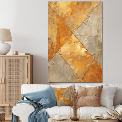 "Charm mosaïque mosaïque abstraite dorée"