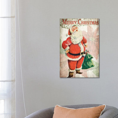 Merry Christmas Santa by Kimberly Allen - Wrapped Canvas Gallery-Wrapped Canvas Giclée
