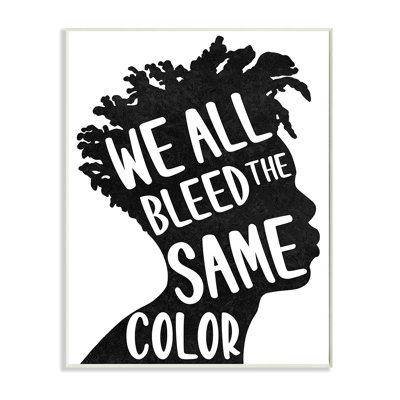 «Bleed même couleur mâle silhouette» par Marcus Prime - impression