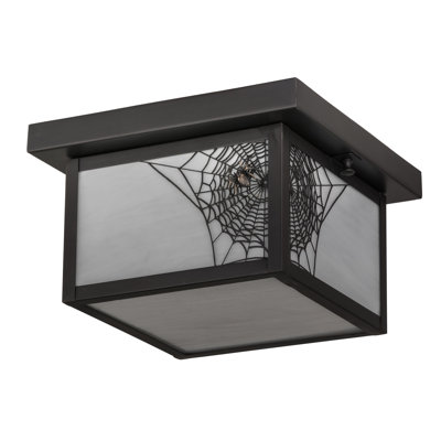 Plafonnier encastré carré 14 po à 1 lumières unique