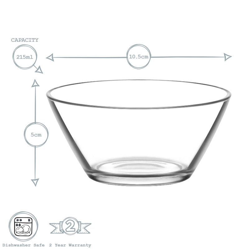 LAV Glass Serving Bowl, Set of 12