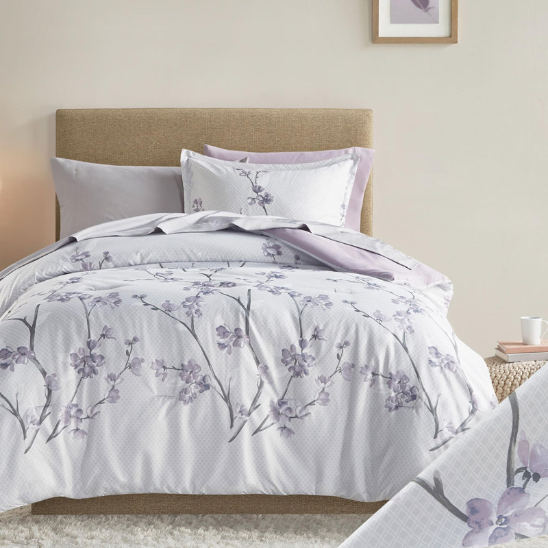 Ensemble d'édredon à motif floral Kate
