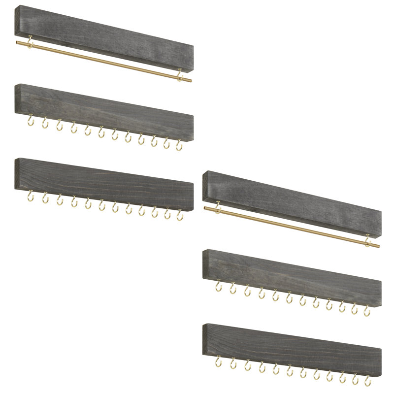 Brano Wood Wall Mounted Jewellery Holder