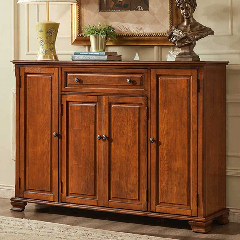 Cherry Solid Wood Shoe Storage Bench