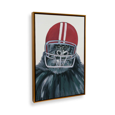 «Football Gorilla» par Yvette St. Amant, reproduction d'art