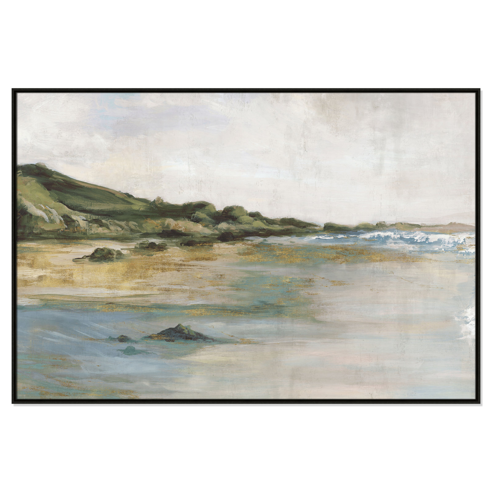 Tide’s Edge Print by , Espresso, 41.5" H x 61.5" W