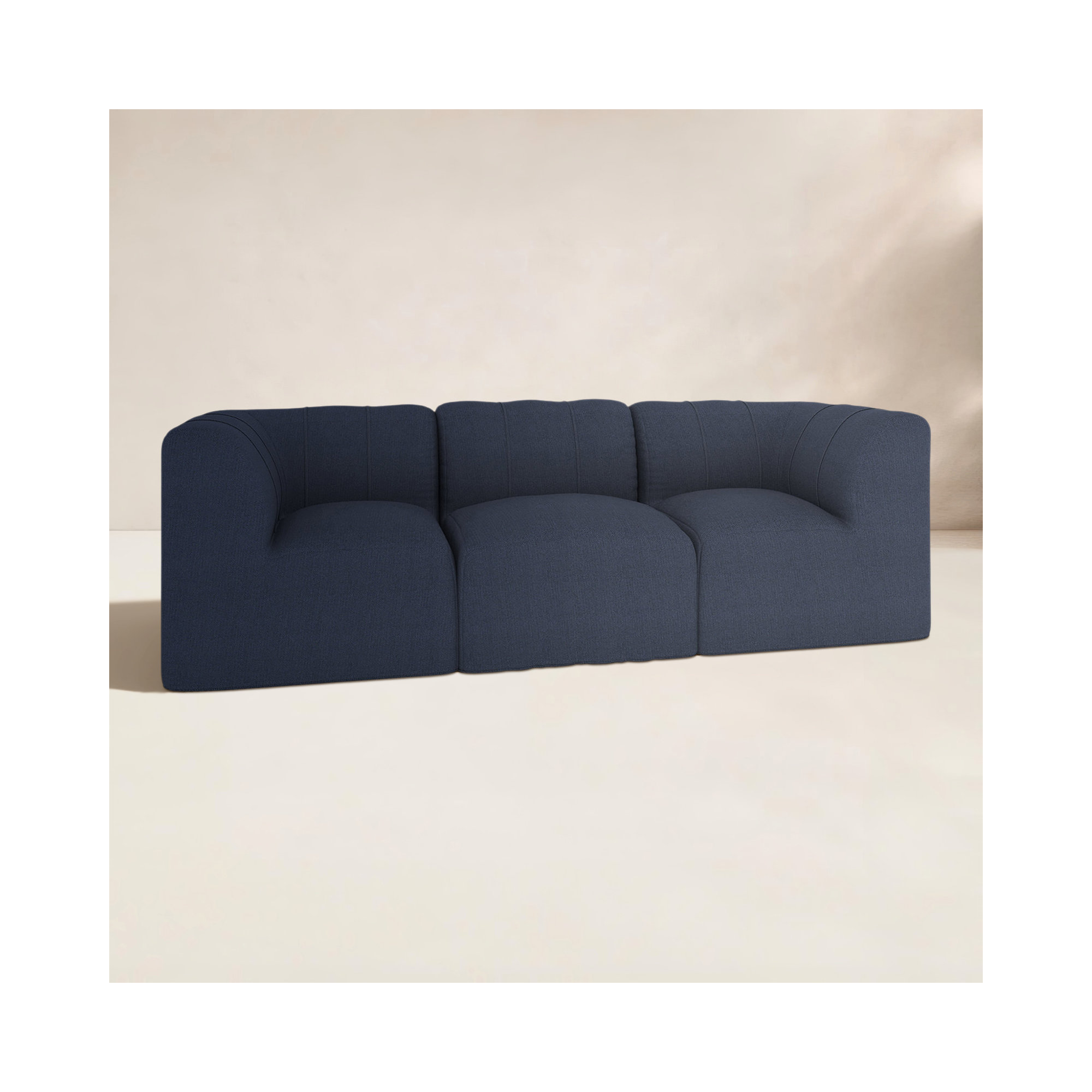 Praia 96" Sunbrella Outdoor Sofa, Canvas Navy Sunbrella® Canvas