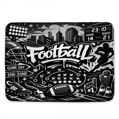 Tapis de bain American Football Art