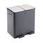 Steel Step On Multi-Compartment Rubbish & Recycling Bin - 40L-1270469938