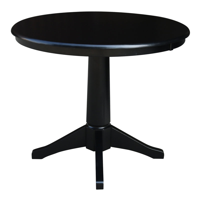 Table de salle à manger Imilia, Noir, H 29,9 po x L 36 po x l 36 po