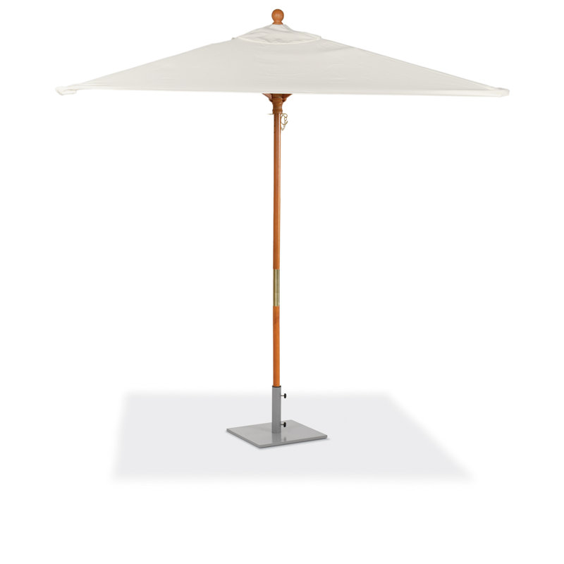72" Square Market SunbUmbrella, White Performance