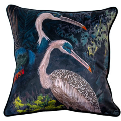 Tepass Abstract Teal Sqaure Cushion