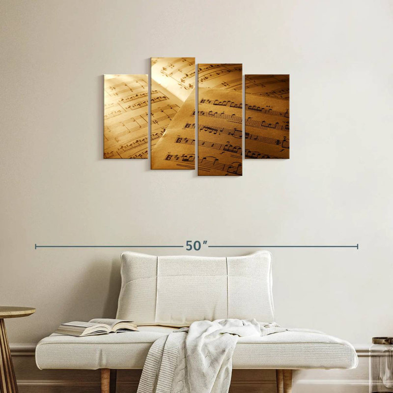 Abarca Printed Musical Notes, 22" H x 36" W