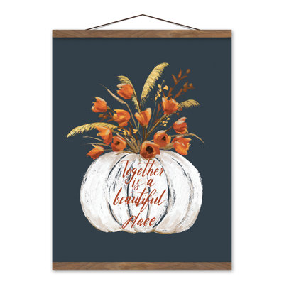 " Painted Pumpkin Floral "