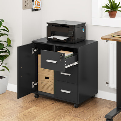 60cm Wide 3 -Drawer Mobile File Cabinet