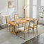 Ensemble de 2 chaises de salle à manger de style français avec dossier carré et cadre en bois massif sculpté de style français-129705234