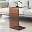 25.4" Acrylic Coffee Table – Modern Waterfall Design Side Table, Thick End Table For Living Rooms And Bedrooms,Brown-530852782