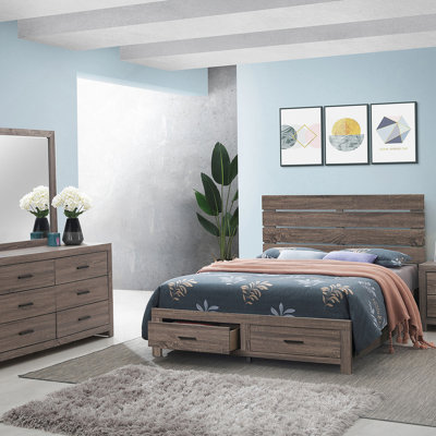 Ensemble de chambre avec grand lit 4 pièces Barrel Oak