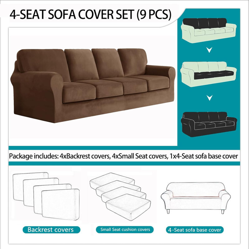 Outdoor Patio Sofa Cover, Brown