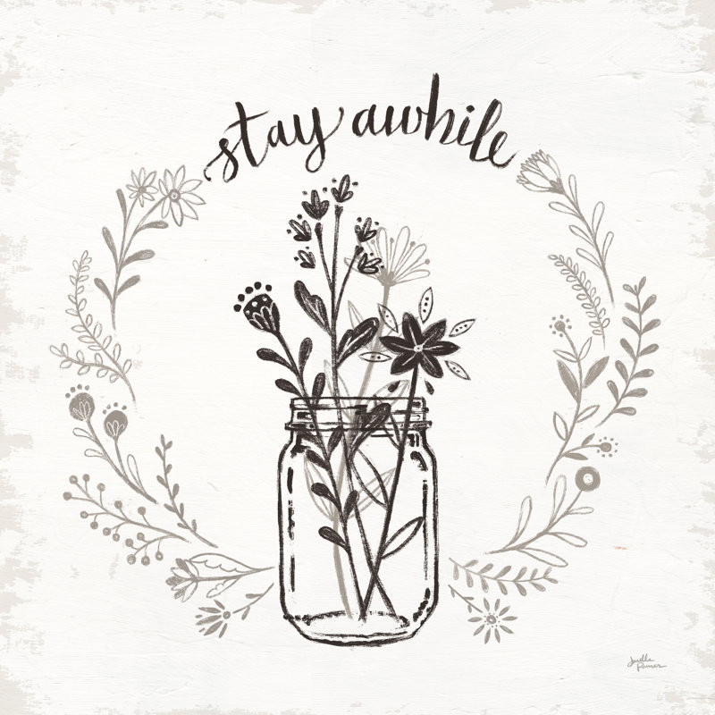 «Our Nest VIII Stay A Time» par Janelle Penner - reproduction, H 12 po x l 12 po, Toile tendue