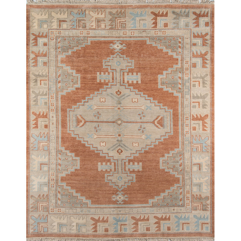 Hand Knotted Wool Oriental Indoor Rug, Rectangle 2' x 3'