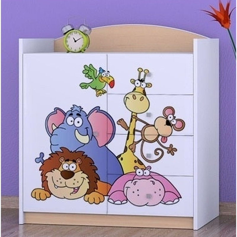 Niemeyer Kids 4 - Drawer Combo Dresser, Beige