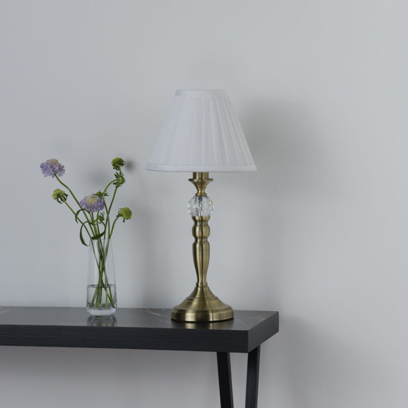 Metal Table Lamp, Gold