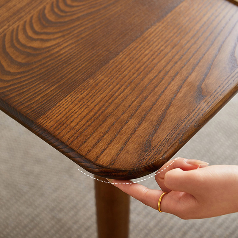 Table de salle à manger rectangulaire brune pour salle à manger / cuisine, H 29,53 po x L 57,09 po x l 31,5 po