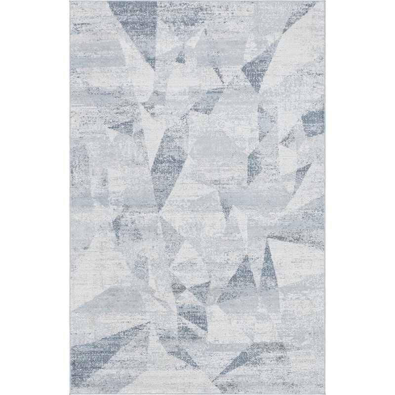 Geometric Indoor Rug, Rectangle 5'1" x 8'