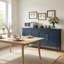 Buffet bleu 58,9 "- Buffet rétro avec tablettes réglables