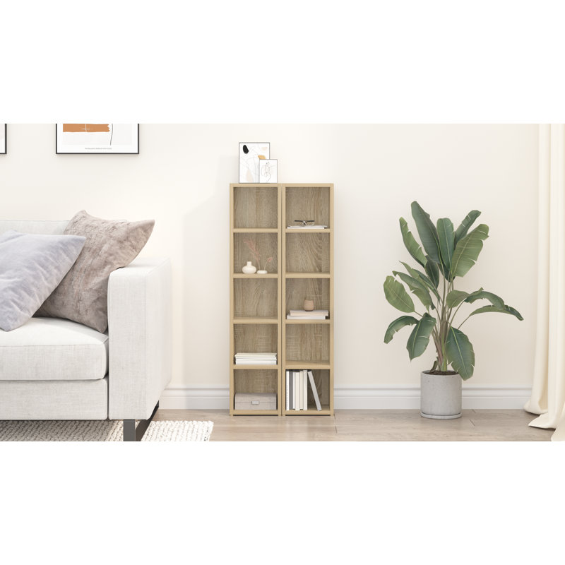 CD Multimedia Storage Rack, Sonoma Oak