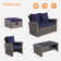 Jerney 6 Piece Rattan Sofa Seating Group with Cushions