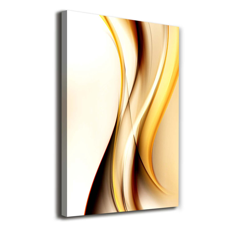 Wave Abstraction - Wrapped Canvas Print