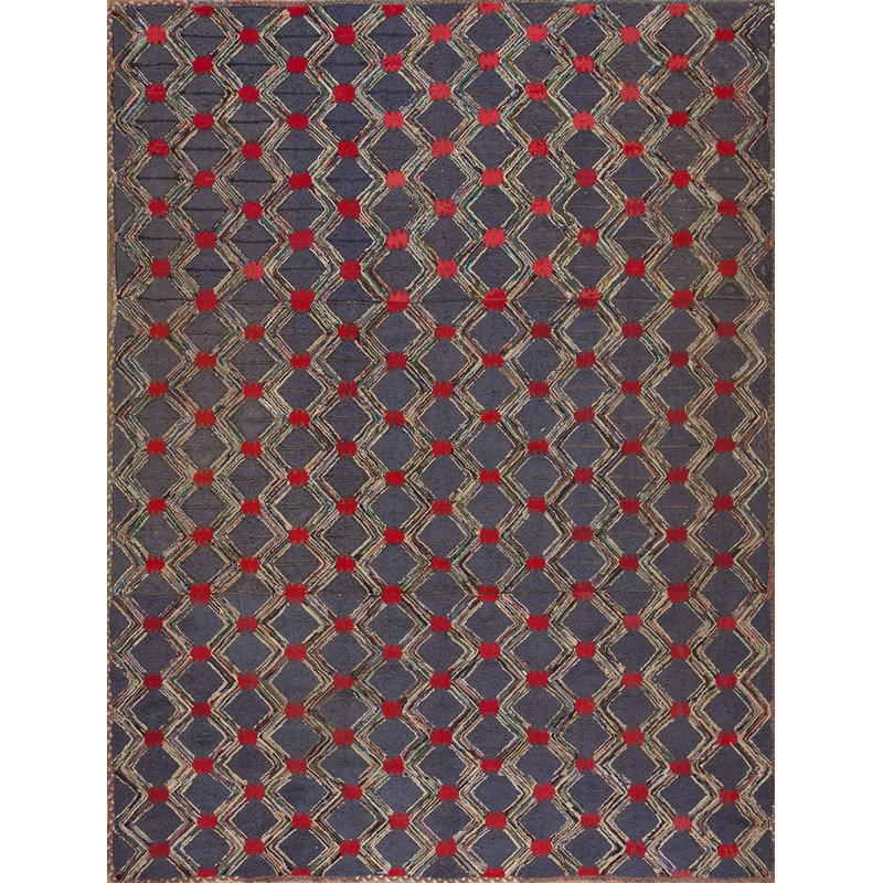 Handmade Wool Geometric and Trellis Area Rug