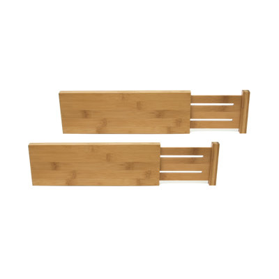 Adjustable 2 Piece Drawer Organizer Set