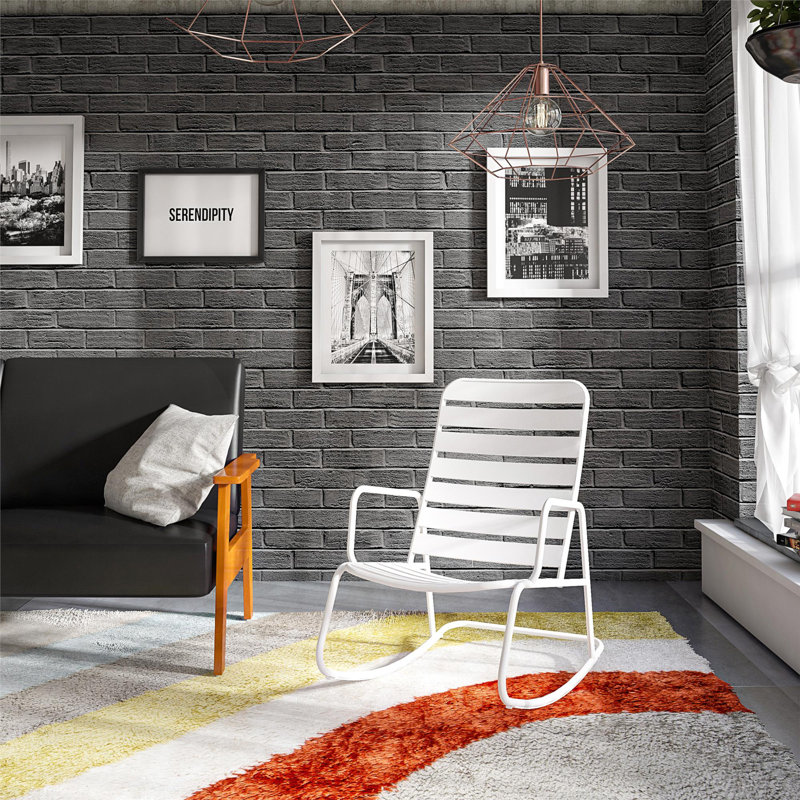 Rynn Metal Rocking Chair (indoor/outdoor), White