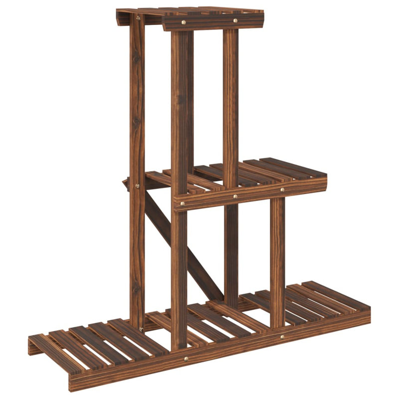 Audine Plant Stand, Carbonised Brown