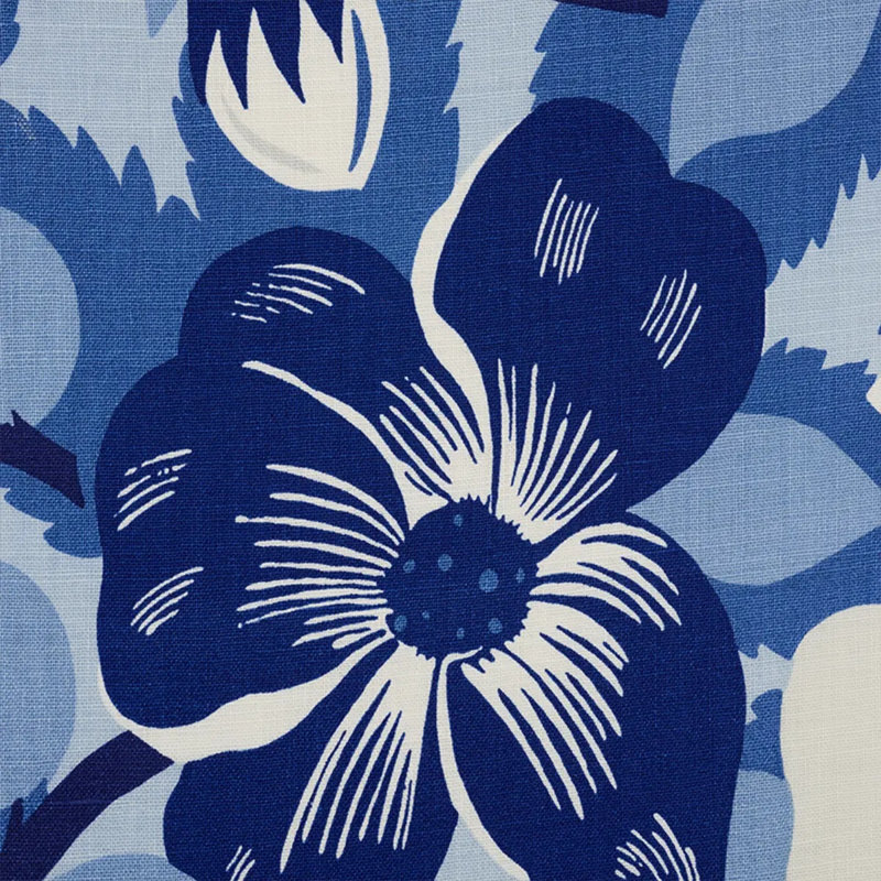 Magnolias Fabric, Blues