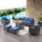 Naresa 7-Piece Outdoor Sofa Set, Wicker Patio Furniture Set With Fire Pit Table, All-Weather PE Wicker-33561024