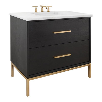 Rift White Oak Two-Drawer Single Bath Vanity