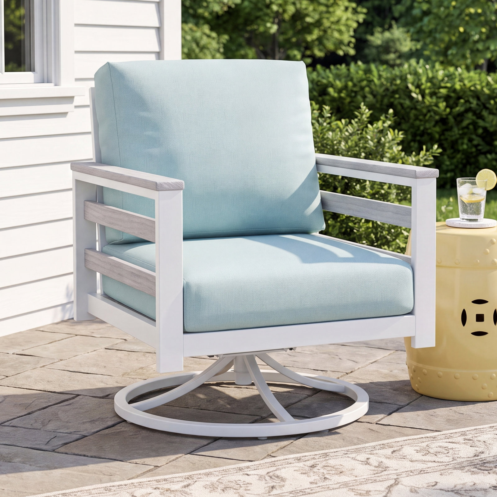 Townsend Sunbrella® Patio Lounge Chair, Bliss Dew