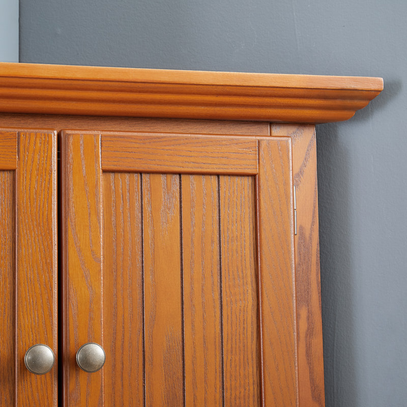 Armoire de rangement de cuisine avec 8 portes, Bois