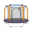 Mini trampoline en métal bleu