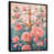 Toile avec cadre flottant noir