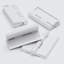 4x White Acrylic Piano Hinges 45 mm x 38 mm, Continuous Plastic Hinges