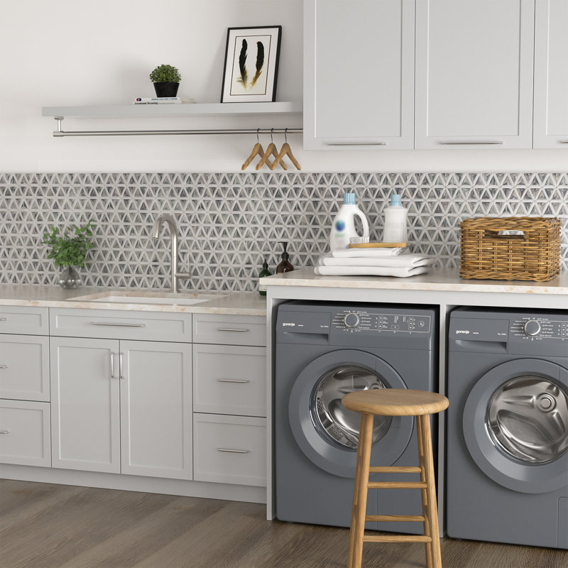 Évier à lessive 24 po x l 18 po à montage sous comptoir en quartz, évier simple utilitaire avec support à roulettes et grille inférieure