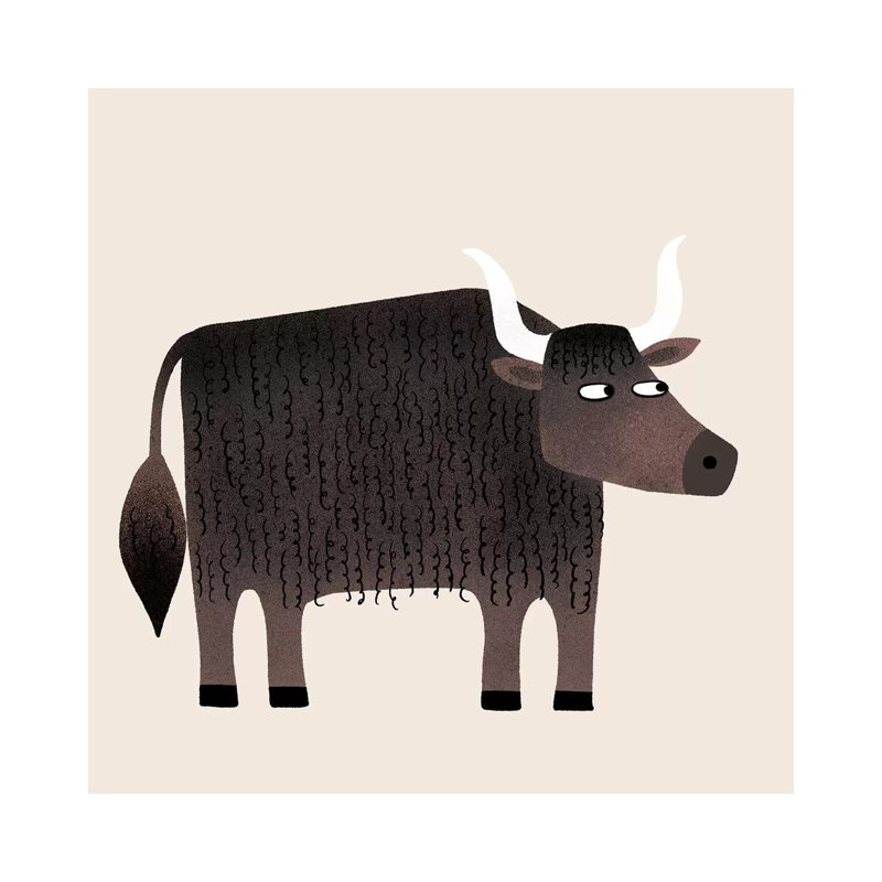Yak 1 Piece Wall Art on Canvas, 66.04 cm H x 66.04 cm W x 1.91 cm D, Wrapped Canvas