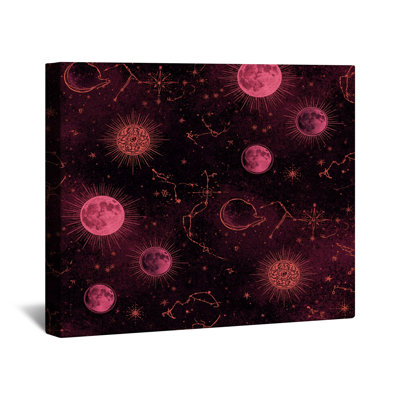 Celestial Constellation Art Canvas Gallery Wrap in Many Sizes