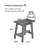 Bulerin Solid Wood Accent Stool